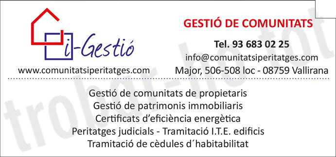 Gestió de Comunitats I-Gestió